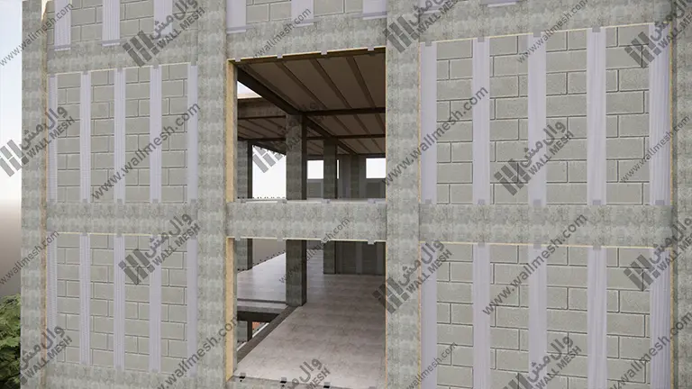 نمای خارجی وال مش