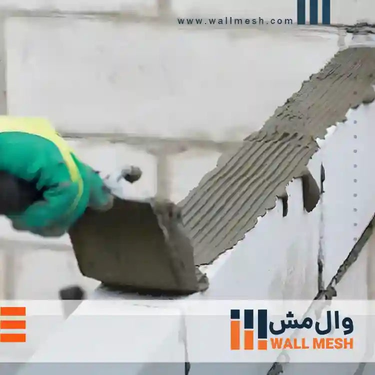 نصب بلوک بتنی هوادار اتوکلاو شده