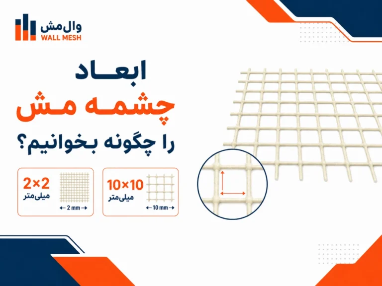 ابعاد چشمه مش را چگونه بخوانیم؟